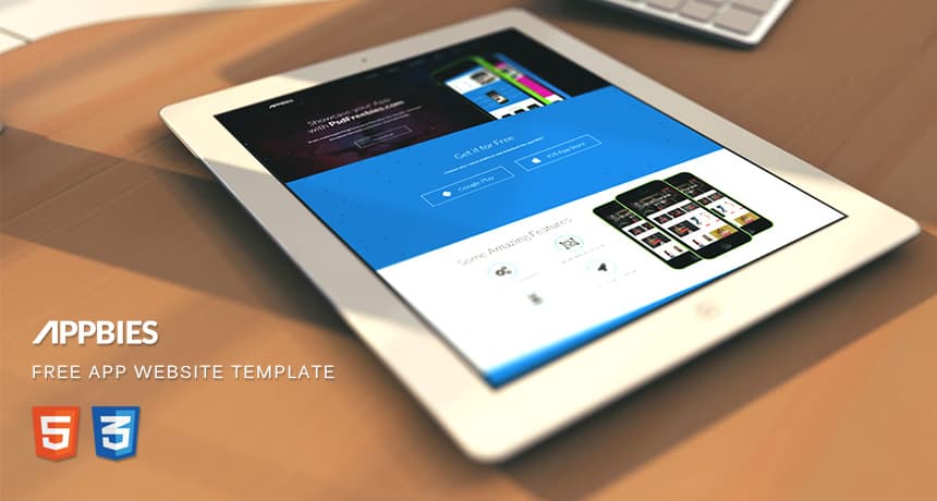 APPBIES - One Page App Landing Free HTML Template