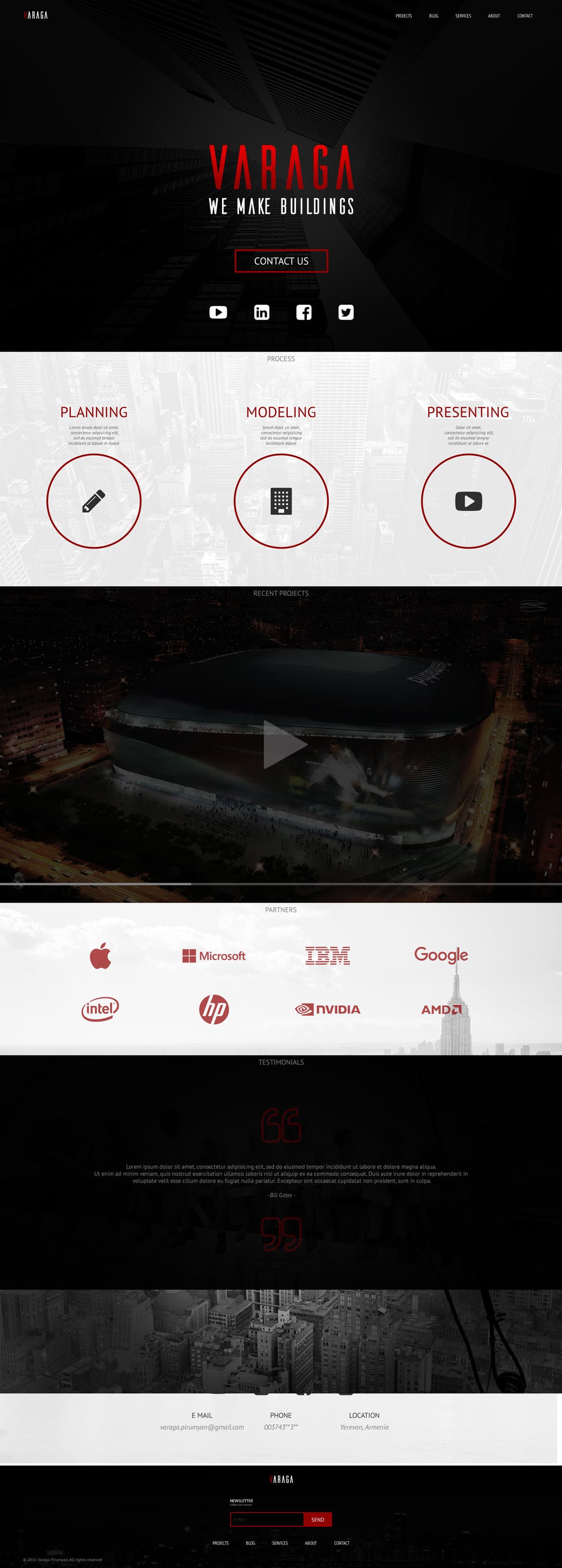 Varaga - FREE Landing Page Website Template
