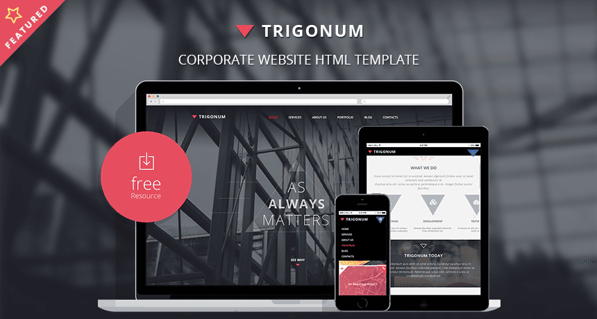 TRIGONUM Corporate Website Bootstrap HTML Template