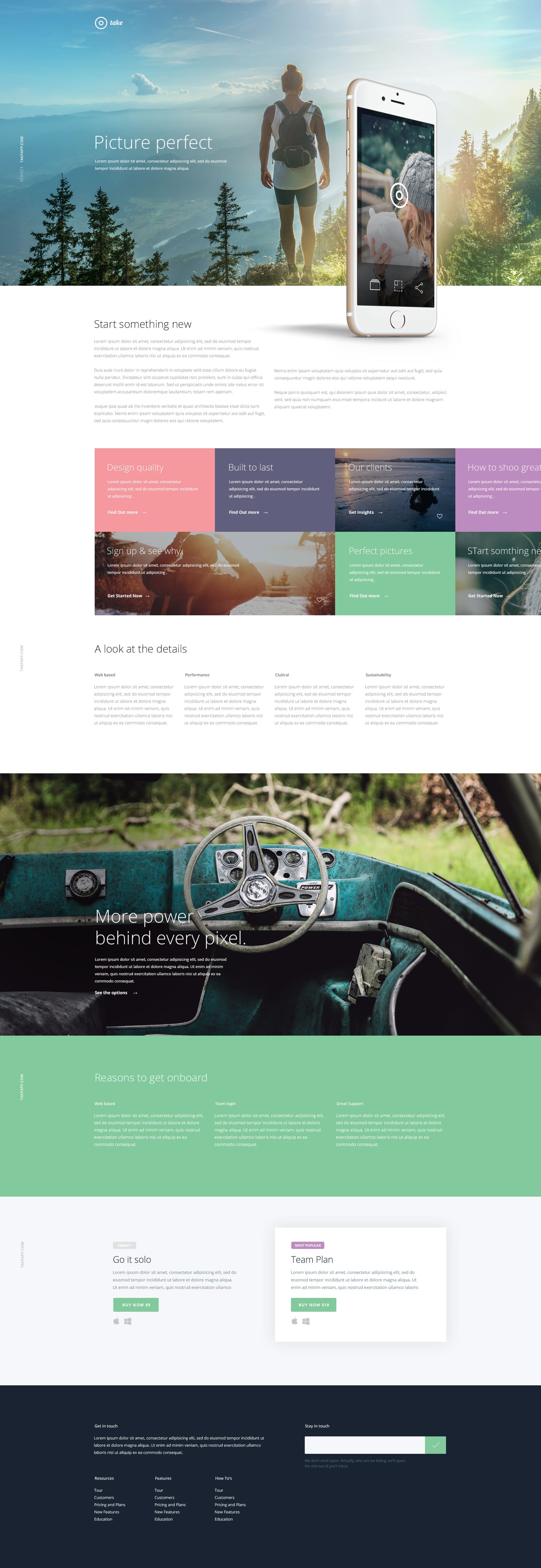 Take - Free Mobile App Landing Page HTML Template