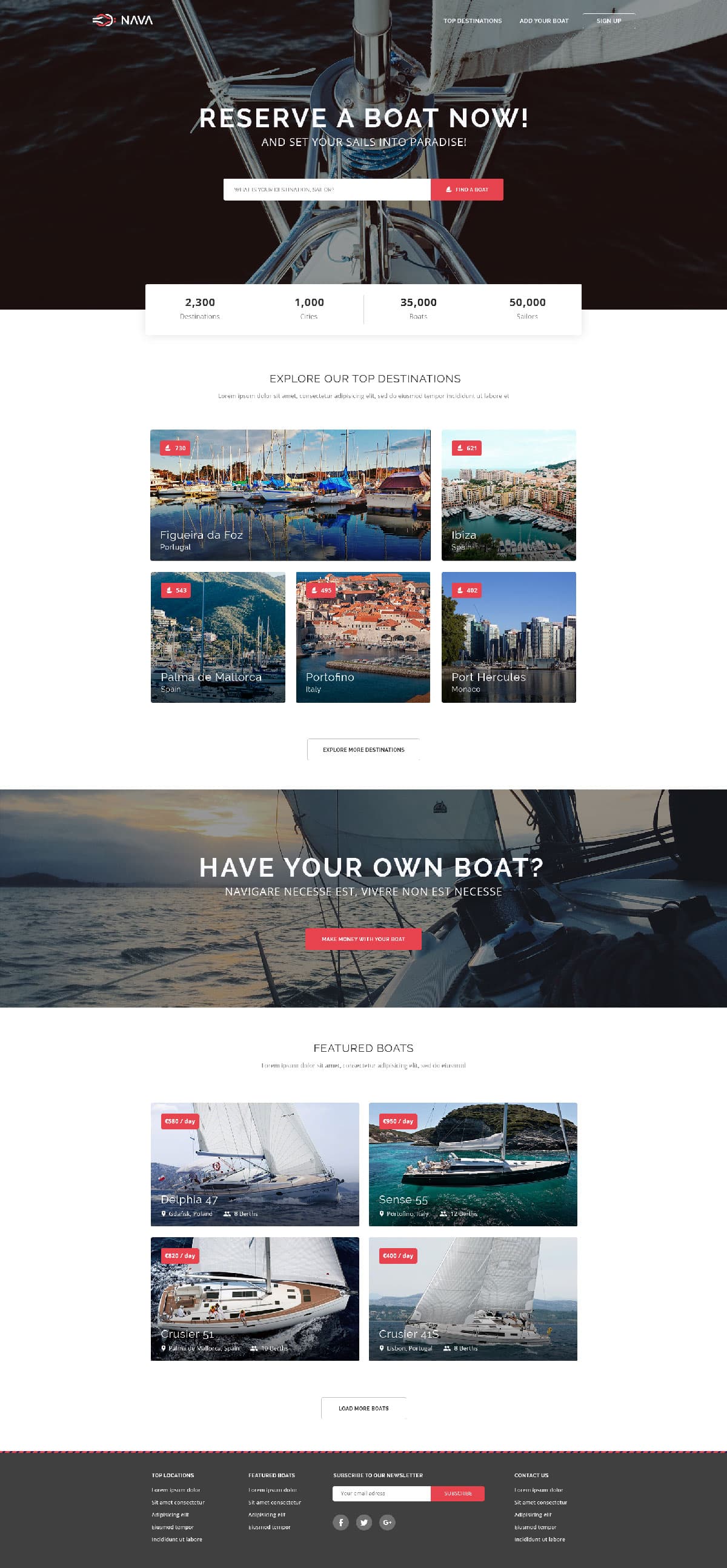 Nava - One Page HTML Template