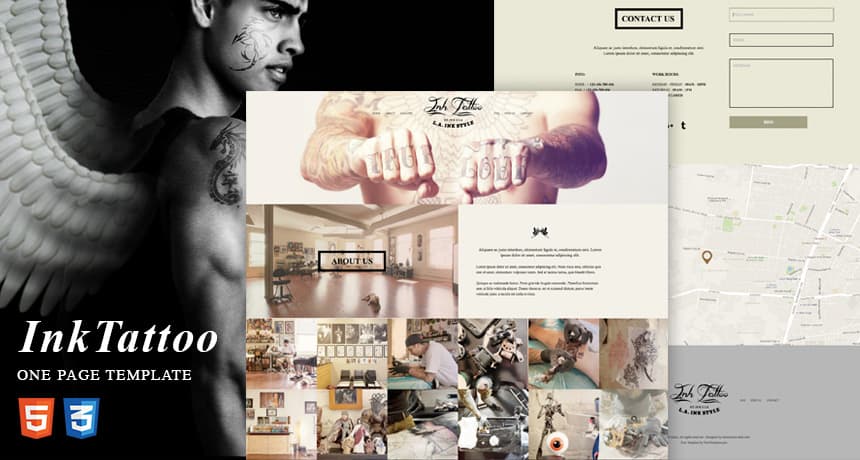 InkTattoo - Free One Page HTML Template