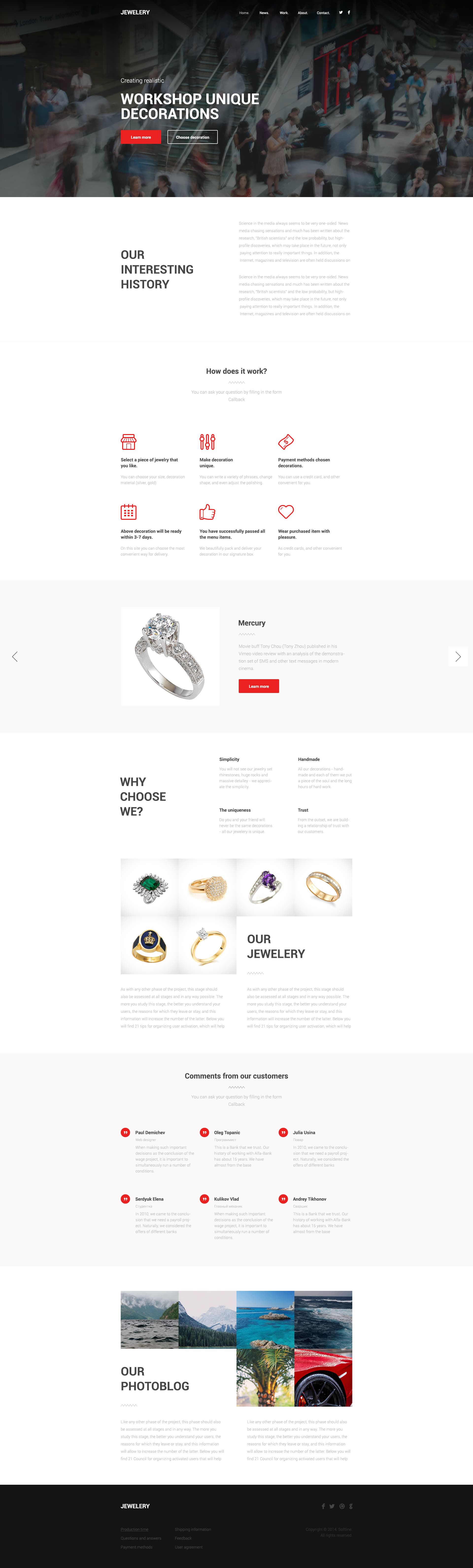 Jewelery - One Page HTML Template